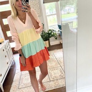 Pomander Place Kenzo Pink and Yellow Dress